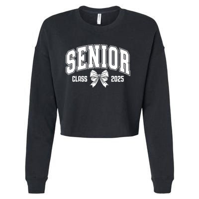 Senior 2025 Coquette Class Of 2025 Senior Year Cropped Pullover Crew