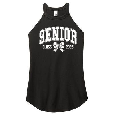 Senior 2025 Coquette Class Of 2025 Senior Year Women's Perfect Tri Rocker Tank