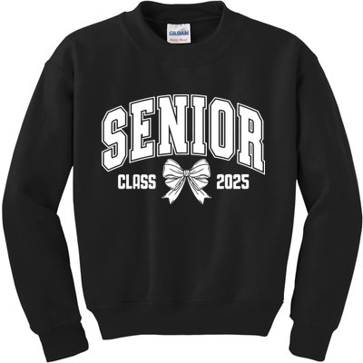 Senior 2025 Coquette Class Of 2025 Senior Year Kids Sweatshirt