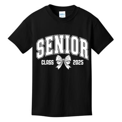 Senior 2025 Coquette Class Of 2025 Senior Year Kids T-Shirt