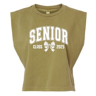 Senior 2025 Coquette Class Of 2025 Senior Year Garment-Dyed Women's Muscle Tee