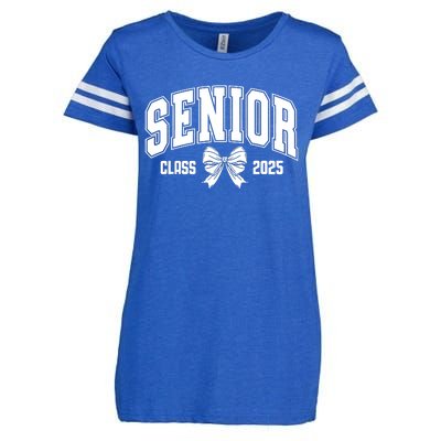 Senior 2025 Coquette Class Of 2025 Senior Year Enza Ladies Jersey Football T-Shirt