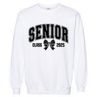 Senior 2025 Coquette Class Of 2025 Senior Year Garment-Dyed Sweatshirt