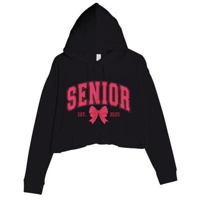 Senior 2025 Class Of 2025 Seniors Graduation 2025 Senior 25 Crop Fleece Hoodie