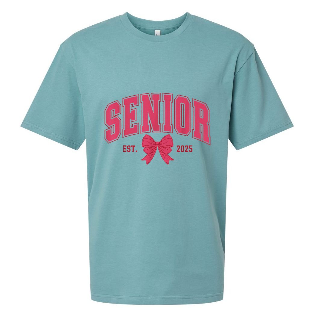 Senior 2025 Class Of 2025 Seniors Graduation 2025 Senior 25 Sueded Cloud Jersey T-Shirt