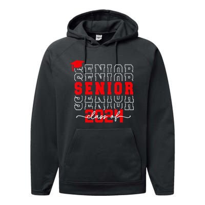 Senior 24 Class of 2024 Back to School Graduation 2024 Performance Fleece Hoodie