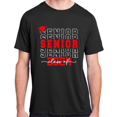 Senior 24 Class of 2024 Back to School Graduation 2024 Adult ChromaSoft Performance T-Shirt