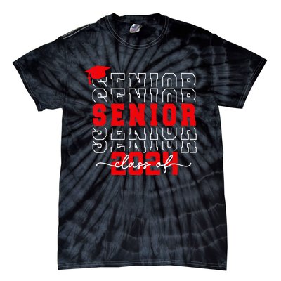 Senior 24 Class of 2024 Back to School Graduation 2024 Tie-Dye T-Shirt