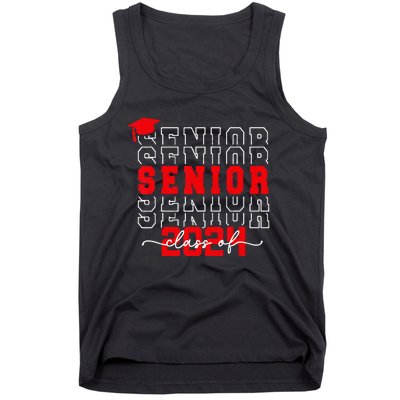 Senior 24 Class of 2024 Back to School Graduation 2024 Tank Top