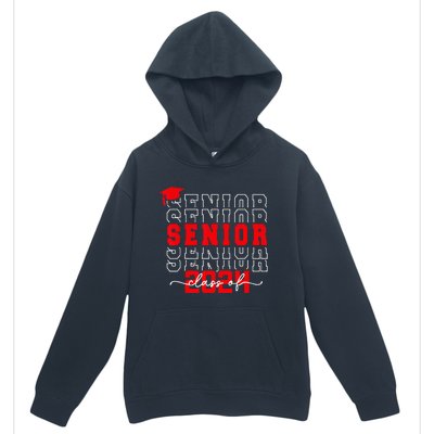 Senior 24 Class of 2024 Back to School Graduation 2024 Urban Pullover Hoodie