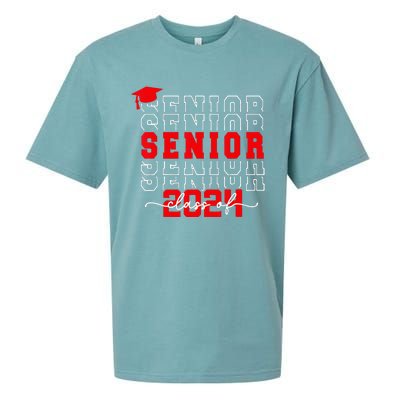 Senior 24 Class of 2024 Back to School Graduation 2024 Sueded Cloud Jersey T-Shirt