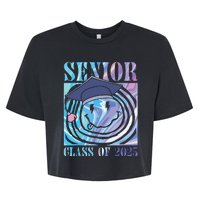 Senior 2025 Class Of 2025 Senior Graduation 2025 Bella+Canvas Jersey Crop Tee