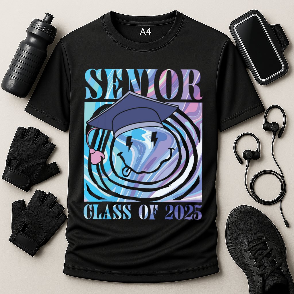Senior 2025 Class Of 2025 Senior Graduation 2025 Cooling Performance Crew T-Shirt