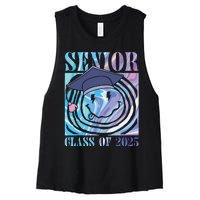 Senior 2025 Class Of 2025 Senior Graduation 2025 Women's Racerback Cropped Tank