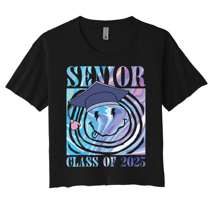 Senior 2025 Class Of 2025 Senior Graduation 2025 Women's Crop Top Tee