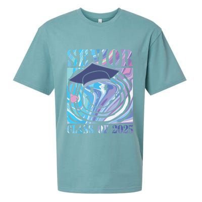 Senior 2025 Class Of 2025 Senior Graduation 2025 Sueded Cloud Jersey T-Shirt