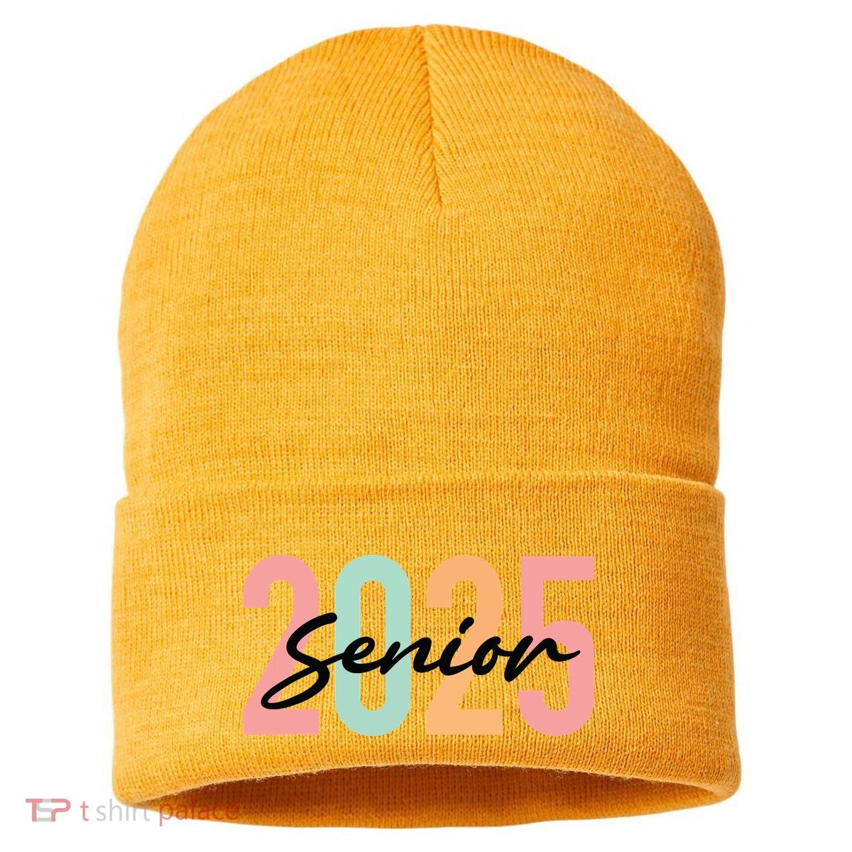 Senior 2025 Class Of 2025 Seniors Graduation 2025 Graduate Sustainable Knit Beanie