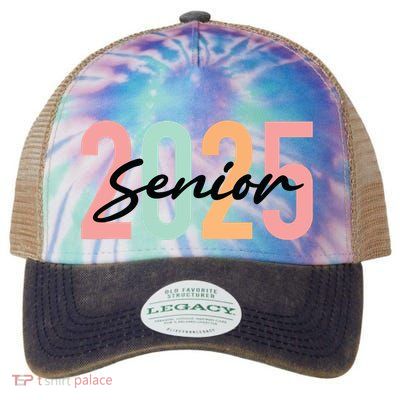 Senior 2025 Class Of 2025 Seniors Graduation 2025 Graduate Legacy Tie Dye Trucker Hat