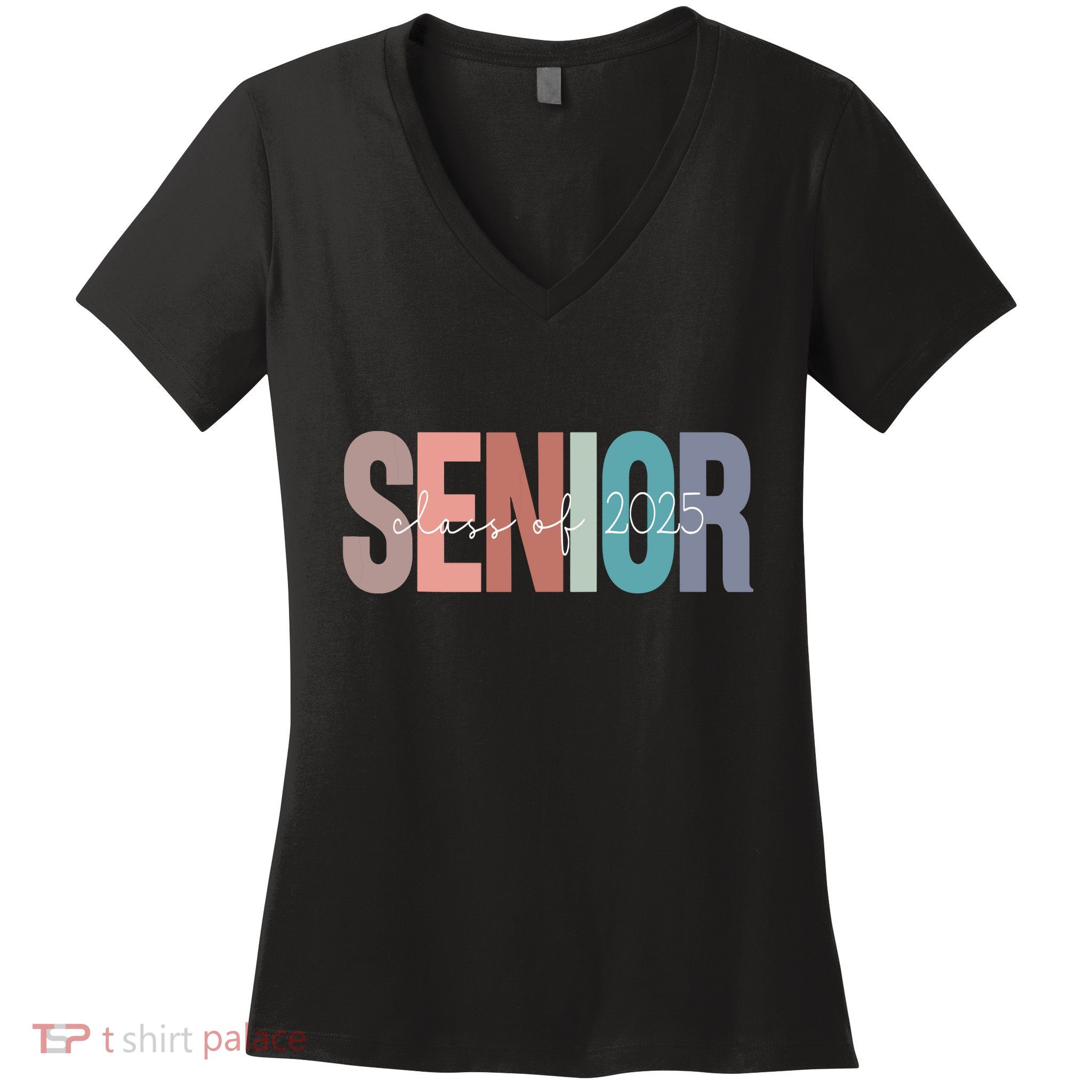 Senior 2025 Class Of 2025 Seniors Graduation 2025 Senior 25 Women's V-Neck T-Shirt