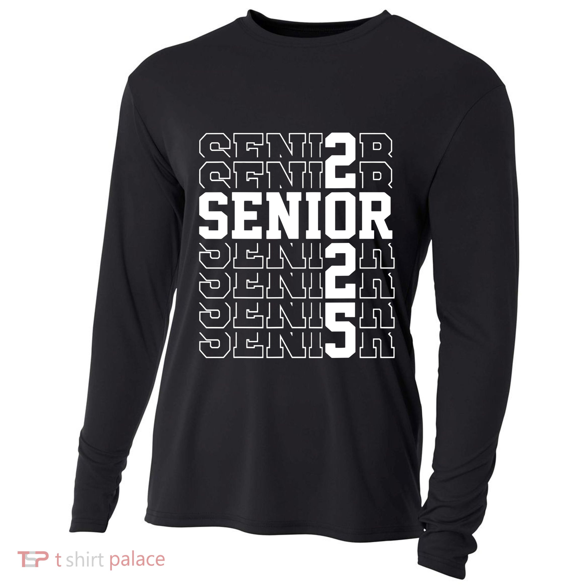 Senior 2025 Class Of 2025 Seniors Graduation 2025 Senior 25 Cooling Performance Long Sleeve Crew