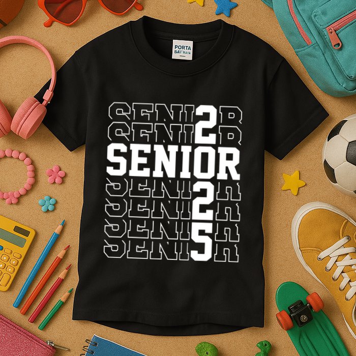 Senior 2025 Class Of 2025 Seniors Graduation 2025 Senior 25 Kids T-Shirt