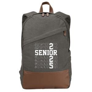 Senior 2025 Class Of 2025 Seniors Graduation 2025 Senior 25 Cotton Canvas Backpack