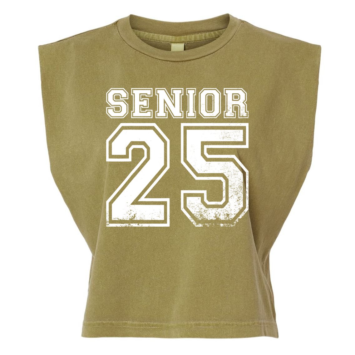 Senior 2025 Class Of 2025 Seniors Graduation 2025 Senior 25 Garment-Dyed Women's Muscle Tee