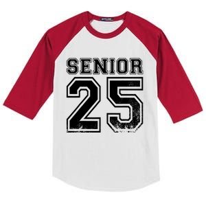 Senior 2025 Class Of 2025 Seniors Graduation 2025 Senior 25 Kids Colorblock Raglan Jersey