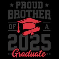 Senior 2025 Class Of 2025 Proud Brother Of A 2025 Graduate Gift Bucket Hat
