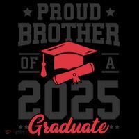 Senior 2025 Class Of 2025 Proud Brother Of A 2025 Graduate Gift Flatbill Hat