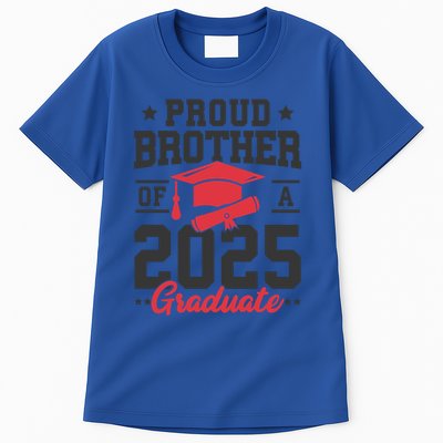 Senior 2025 Class Of 2025 Proud Brother Of A 2025 Graduate Gift Tall T-Shirt