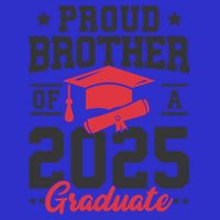 Senior 2025 Class Of 2025 Proud Brother Of A 2025 Graduate Gift Zip Tote Bag