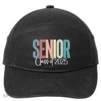Senior 2025 Class Of 2025 Gift 7-Panel Snapback Hat