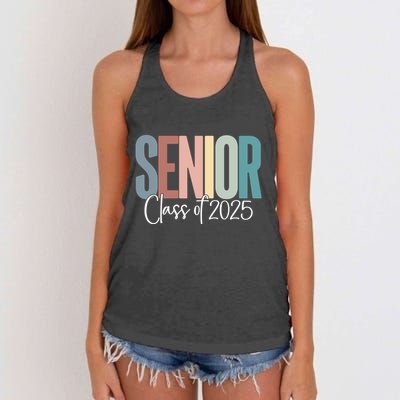 Senior 2025 Class Of 2025 Gift Women's Knotted Racerback Tank