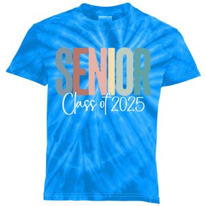 Senior 2025 Class Of 2025 Gift Kids Tie-Dye T-Shirt