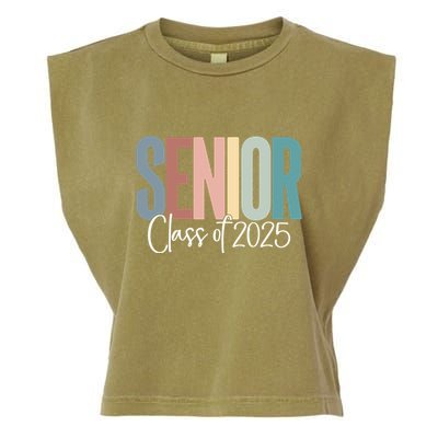 Senior 2025 Class Of 2025 Gift Garment-Dyed Women's Muscle Tee