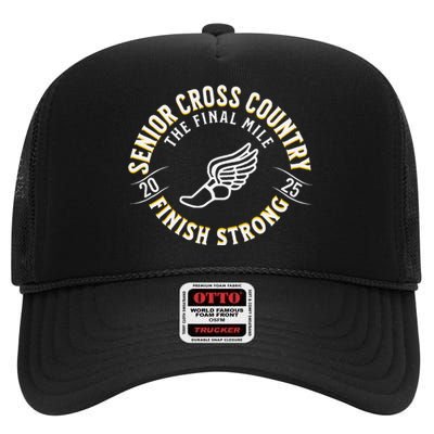 Senior 2025 Cross Country The Final Mile High Crown Mesh Back Trucker Hat