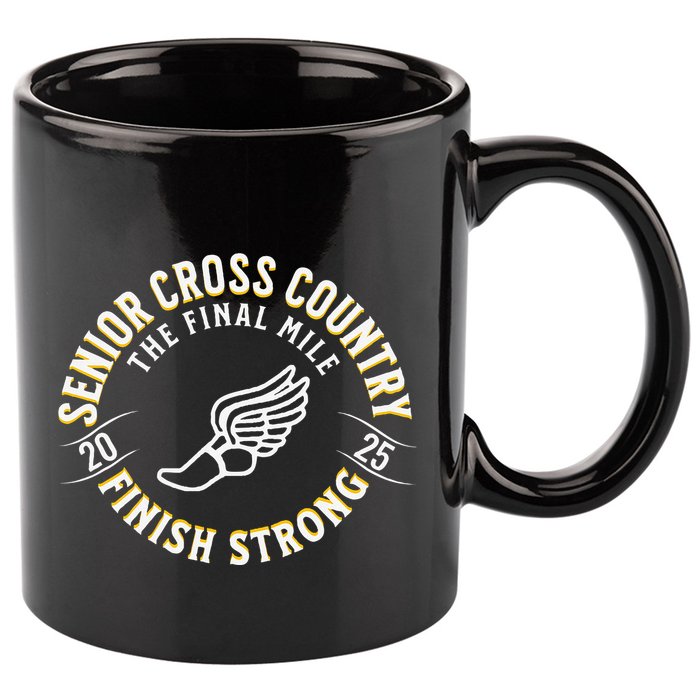 Senior 2025 Cross Country The Final Mile 11oz C Handle Ceramic Mug