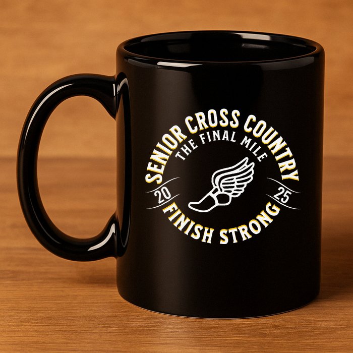 Senior 2025 Cross Country The Final Mile 11oz C Handle Ceramic Mug
