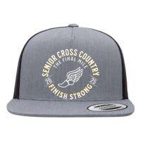 Senior 2025 Cross Country The Final Mile Flat Bill Trucker Hat