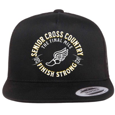 Senior 2025 Cross Country The Final Mile Flat Bill Trucker Hat