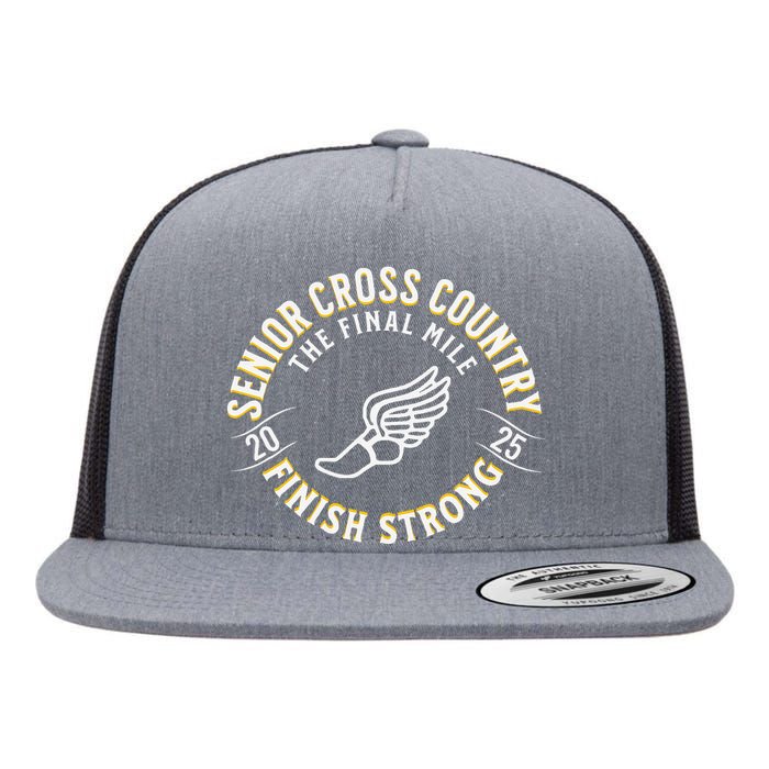 Senior 2025 Cross Country The Final Mile Flat Bill Trucker Hat