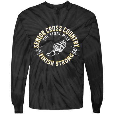 Senior 2025 Cross Country The Final Mile Tie-Dye Long Sleeve Shirt