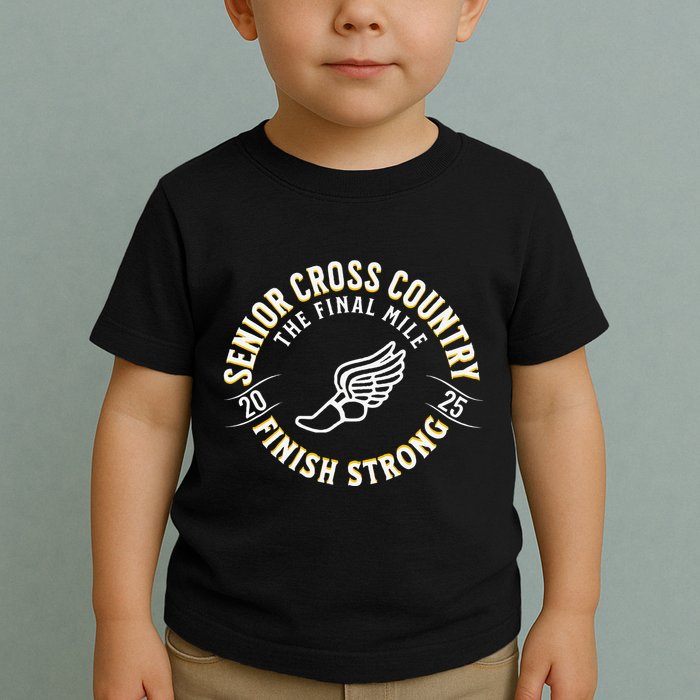 Senior 2025 Cross Country The Final Mile Toddler T-Shirt