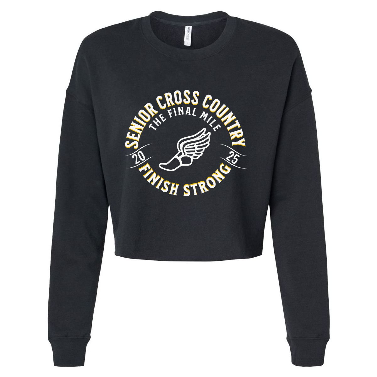 Senior 2025 Cross Country The Final Mile Cropped Pullover Crew