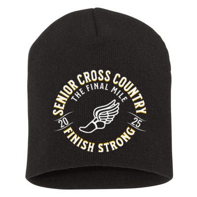 Senior 2025 Cross Country The Final Mile Short Acrylic Beanie