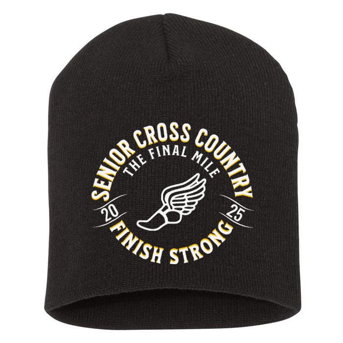 Senior 2025 Cross Country The Final Mile Short Acrylic Beanie