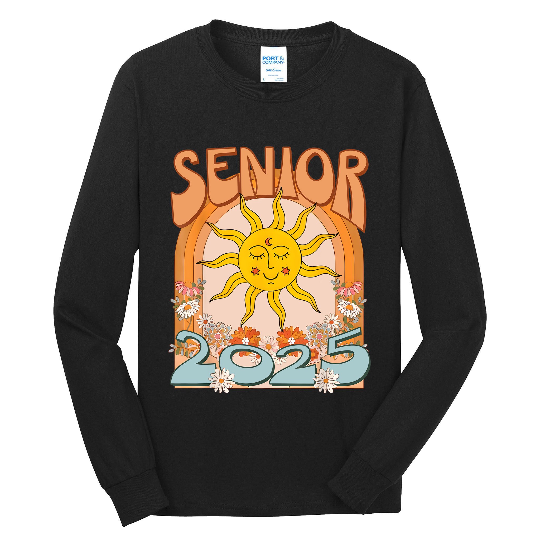 Senior 2025 Class Of 2025 Seniors Graduation 2025 Funny Tall Long Sleeve T-Shirt