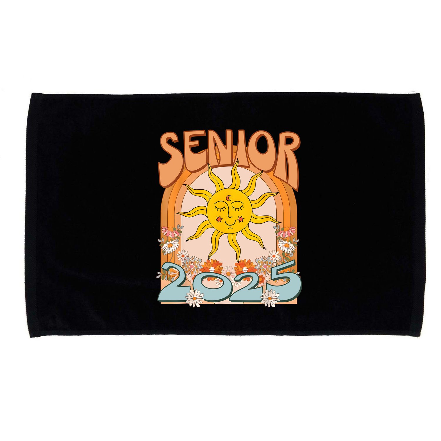 Senior 2025 Class Of 2025 Seniors Graduation 2025 Funny Microfiber Hand Towel