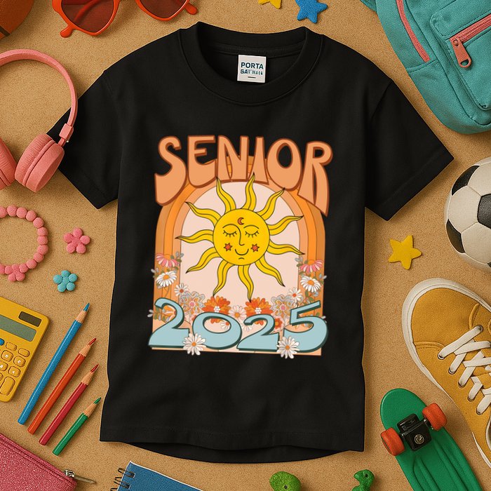Senior 2025 Class Of 2025 Seniors Graduation 2025 Funny Kids T-Shirt